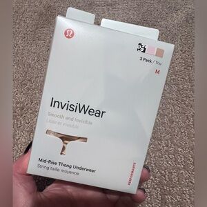 Lululemon InvisiWear Mid-Rise Thong Underwear - 2pk MED